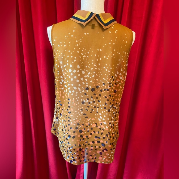 ❌sold❌ CABI SHEER CAREER BLOUSE TOP MEDIUM - Picture 3 of 6